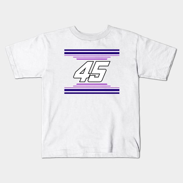 Tyler Reddick #45 2024 NASCAR Design Kids T-Shirt by AR Designs 